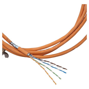 Кабель вита пара CMS CMS-FU5E-IB2OR F/UTP кат. 5e 4x2x24AWG LS0H (B2ca) для приміщень 1 м помаранчевий Кабель вита пара CMS CMS-FU5E-IB2OR F/UTP кат. 5e 4x2x24AWG LS0H (B2ca) для приміщень 1 м помаранчевий