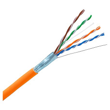 Кабель вита пара CMS CMS-FU5E-IB2OR F/UTP кат. 5e 4x2x24AWG LS0H (B2ca) для приміщень 1 м помаранчевий