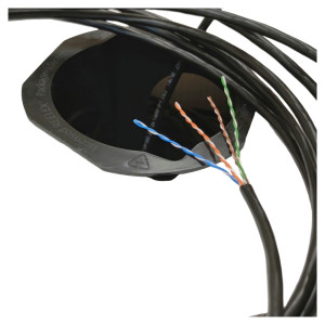 Кабель вита пара CMS CMS-UU5E-OFBK U/UTP кат. 5e 4x2x24AWG PE (Fca) зовнішній 1 м чорний Кабель вита пара CMS CMS-UU5E-OFBK U/UTP кат. 5e 4x2x24AWG PE (Fca) зовнішній 1 м чорний