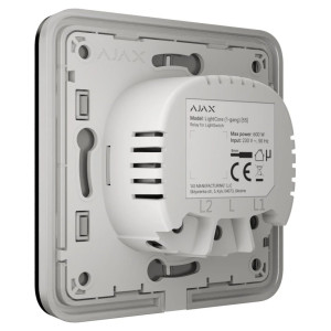 Вимикач Ajax LightSwitch 1-клавішний Black Вимикач Ajax LightSwitch 1-клавішний Black