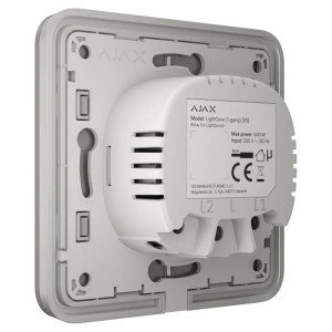 Вимикач Ajax LightSwitch 2-клавішний Grey Вимикач Ajax LightSwitch 2-клавішний Grey