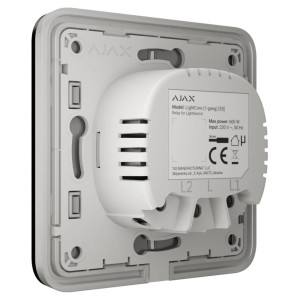 Вимикач Ajax LightSwitch прохідний Black Вимикач Ajax LightSwitch прохідний Black