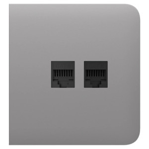 Бічна панель Ajax SideCover (LAN) для вбудованої інтернет-розетки Fog Бічна панель Ajax SideCover (LAN) для вбудованої інтернет-розетки Fog