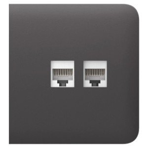 Бічна панель Ajax SideCover (LAN) для вбудованої інтернет-розетки Grey