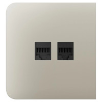 Бічна панель Ajax SideCover (LAN) для вбудованої інтернет-розетки Ivory Бічна панель Ajax SideCover (LAN) для вбудованої інтернет-розетки Ivory