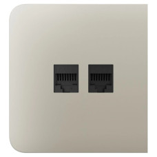 Бічна панель Ajax SideCover (LAN) для вбудованої інтернет-розетки Ivory Бічна панель Ajax SideCover (LAN) для вбудованої інтернет-розетки Ivory