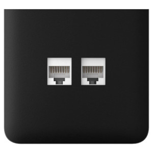 Бічна панель Ajax SideCover (LAN) vertical для вбудованої інтернет-розетки Black