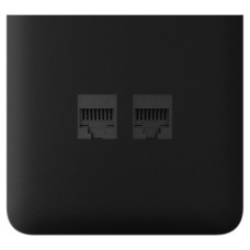 Бічна панель Ajax SideCover (LAN) vertical для вбудованої інтернет-розетки Black Бічна панель Ajax SideCover (LAN) vertical для вбудованої інтернет-розетки Black