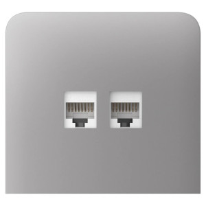Бічна панель Ajax SideCover (LAN) vertical для вбудованої інтернет-розетки Fog Бічна панель Ajax SideCover (LAN) vertical для вбудованої інтернет-розетки Fog
