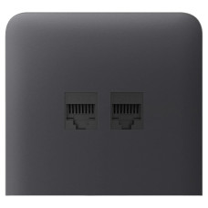 Бічна панель Ajax SideCover (LAN) vertical для вбудованої інтернет-розетки Graphite Бічна панель Ajax SideCover (LAN) vertical для вбудованої інтернет-розетки Graphite