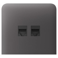Бічна панель Ajax SideCover (LAN) vertical для вбудованої інтернет-розетки Grey Бічна панель Ajax SideCover (LAN) vertical для вбудованої інтернет-розетки Grey