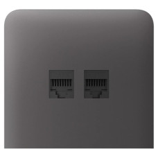 Бічна панель Ajax SideCover (LAN) vertical для вбудованої інтернет-розетки Grey Бічна панель Ajax SideCover (LAN) vertical для вбудованої інтернет-розетки Grey