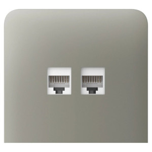 Боковая панель Ajax SideCover (LAN) vertical для встроенной интернет-розетки Olive Боковая панель Ajax SideCover (LAN) vertical для встроенной интернет-розетки Olive