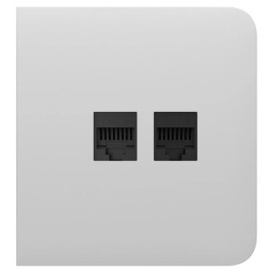 Боковая панель Ajax SideCover (LAN) для встроенной интернет-розетки White Боковая панель Ajax SideCover (LAN) для встроенной интернет-розетки White