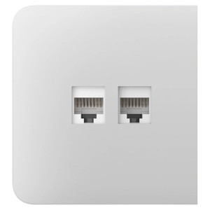 Боковая панель Ajax SideCover (LAN) для встроенной интернет-розетки White Боковая панель Ajax SideCover (LAN) для встроенной интернет-розетки White