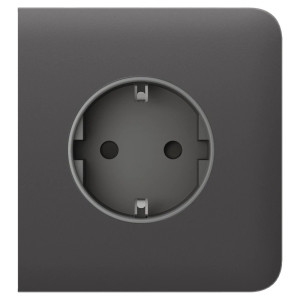 Бічна панель Ajax SideCover (basic) для вбудованої розетки Grey Бічна панель Ajax SideCover (basic) для вбудованої розетки Grey