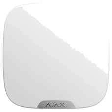 Лицьова панель Ajax Brandplate для брендування вуличної сирени StreetSiren DoubleDeck (10 шт.) White