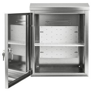 Шафа металева Trinix TRX-500MB 500*400*180 з поличкою Шафа металева Trinix TRX-500MB 500*400*180 з поличкою