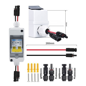 Захисний бокс з автоматом TOMZN TOPV2-1-1 600V 20A MC4 IP65