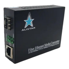 Медиаконвертор ALISTAR X1S 1G 10/100/1000BASE-T RJ-45 - SFP Slot 1000Base-SX/LX External Power Supply