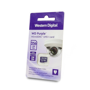 Карта памяти Western Digital MICRO SDXC 256GB UHS-I WDD256G1P0C WDC специализирована для видеонаблюдения