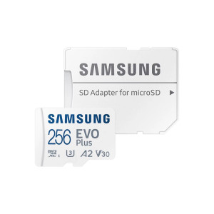 Карта памяти Samsung Evo MicroSDXC 256GB UHS-I U3 V30 A2 + адаптер SD (MB-MC256KA/EU)