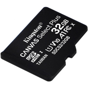 Карта памяти Kingston microSDHC 32GB Canvas Select Plus Class 10 UHS-I U1 V10 A1 (SDCS2/32GBSP)