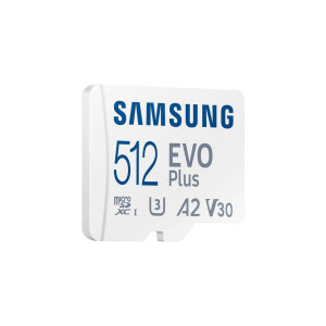 Карта памяти Samsung Evo Plus MicroSDXC 512GB UHS-I U3 V30 A2 + адаптер SD (MB-MC512SA/EU)