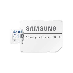 Карта памяти Samsung Evo Plus MicroSDXC 64GB UHS-I U1 V10 A1 + адаптер SD (MB-MC64SA/EU)
