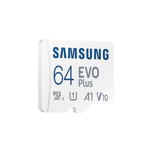 Карта памяти Samsung Evo Plus MicroSDXC 64GB UHS-I U1 V10 A1 + адаптер SD (MB-MC64SA/EU)