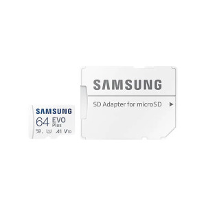 Карта памяти Samsung Evo Plus MicroSDXC 64GB UHS-I U1 V10 A1 + адаптер SD (MB-MC64SA/EU)