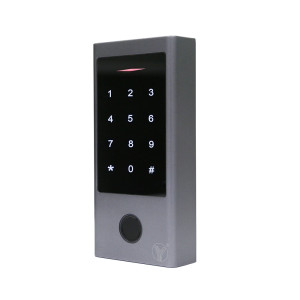 Клавиатура Trinix TRK-1206BTFW с Bluetooth, контроллером, считывателем отпечатков пальцев и карт Mifare Black