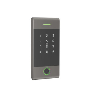 Клавиатура Trinix TRK-1206BTFW с Bluetooth, контроллером, считывателем отпечатков пальцев и карт Mifare Black