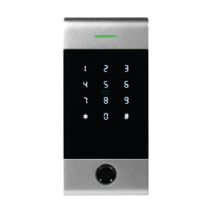 Клавиатура Trinix TRK-1206BTFW с Bluetooth, контроллером, считывателем отпечатков пальцев и карт Mifare Silver