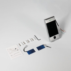 Клавиатура Trinix TRK-1206BTFW с Bluetooth, контроллером, считывателем отпечатков пальцев и карт Mifare Silver
