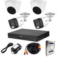 Комплект видеонаблюдения Dahua HDCVI-22WD 2K KIT + HDD1000 Комплект видеонаблюдения Dahua HDCVI-22WD 2K KIT + HDD1000