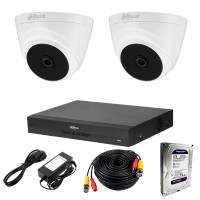 Комплект відеоспостереження Dahua HDCVI-2D 2K KIT + HDD1000 Комплект відеоспостереження Dahua HDCVI-2D 2K KIT + HDD1000