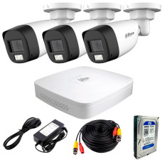 Комплект видеонаблюдения Dahua HDCVI-3W KIT + HDD500 Комплект видеонаблюдения Dahua HDCVI-3W KIT + HDD500