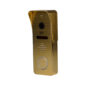 Комплект відеодомофона Light Vision: домофон 7" AMSTERDAM FHD White та відеопанель RIO FHD Gold