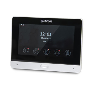 Комплект Wi-Fi видеодомофонa 7" BCOM BD-760FHD/T Silver с поддержкой Tuya Smart + BT-400HD-AC Black