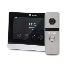 Комплект Wi-Fi відеодомофонa 7" BCOM BD-760FHD/T Silver з підтримкою Tuya Smart + BT-400FHD Silver Комплект Wi-Fi відеодомофонa 7" BCOM BD-760FHD/T Silver з підтримкою Tuya Smart + BT-400FHD Silver