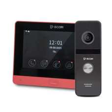 Комплект Wi-Fi відеодомофонa 7" BCOM BD-760FHD/T Red з підтримкою Tuya Smart + BT-400FHD Black Комплект Wi-Fi відеодомофонa 7" BCOM BD-760FHD/T Red з підтримкою Tuya Smart + BT-400FHD Black