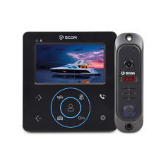 Комплект відеодомофона BCOM BD-480 Black Kit: відеодомофон 4" і відеопанель Комплект відеодомофона BCOM BD-480 Black Kit: відеодомофон 4" і відеопанель