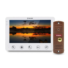 Комплект відеодомофона BCOM BD-710C Kit: відеодомофон 7" white та відеопанель copper Комплект відеодомофона BCOM BD-710C Kit: відеодомофон 7" white та відеопанель copper