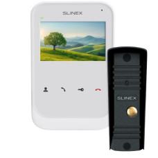 Комплект відеодомофон + панель виклику Slinex SK-04 + ML-16HR black