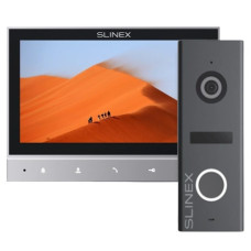 Комплект видеодомофон + панель вызова Slinex SK 7 Cloud (Slinex SK 7 Cloud grey + ML-17HD graphite)
