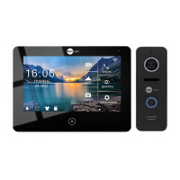 Комплект видеодомофона Neolight NeoKIT HD Pro WF B/Black: видеодомофон 7" с Wi-Fi с детектором движения и 2 Мп видеопанель Комплект видеодомофона Neolight NeoKIT HD Pro WF B/Black: видеодомофон 7" с Wi-Fi с детектором движения и 2 Мп видеопанель