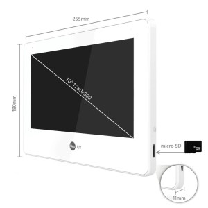 Комплект Neolight MEZZO Hybrid IP KIT Graphite: гібридний відеодомофон 10.1" з Wi-Fi, 2 Мп відеопанель