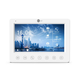 Комплект видеодомофона Neolight KAPPA HD/Solo FHD Silver: видеодомофон 7" со встроенным БКЗ и 2 Мп видеопанель