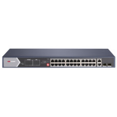 24-портовый некерований Hi-PoE DS-3E0528HP-E 24-портовый некерований Hi-PoE DS-3E0528HP-E